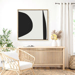 Shop Minimal Black 1 (Square) Canvas Print a painted abstract themed framed canvas wall art print from The Print Emporium artwork collection - Buy Australian made fine art painting style stretched canvas prints for the home and your interior decor space, TPE-DH-333-CA-40X40-NF