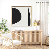 Shop Minimal Black 1 (Square) Canvas Print a painted abstract themed framed canvas wall art print from The Print Emporium artwork collection - Buy Australian made fine art painting style stretched canvas prints for the home and your interior decor space, TPE-DH-333-CA-40X40-NF