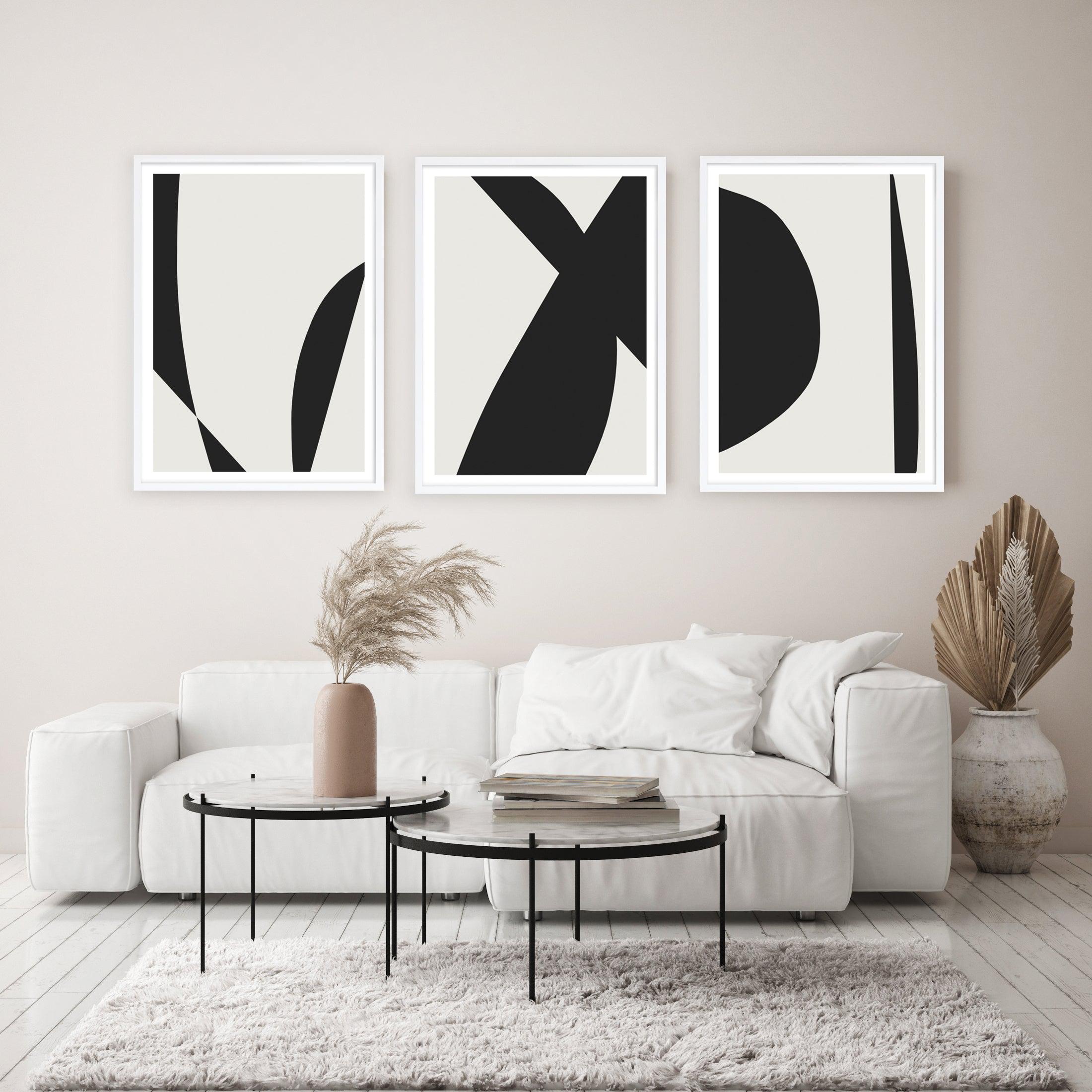 Shop Minimal Black 2 Art Print a painted abstract themed wall art print from The Print Emporium wall artwork collection - Buy Australian made fine art painting style poster and framed prints for the home and your interior decor room, TPE-DH-186-AP