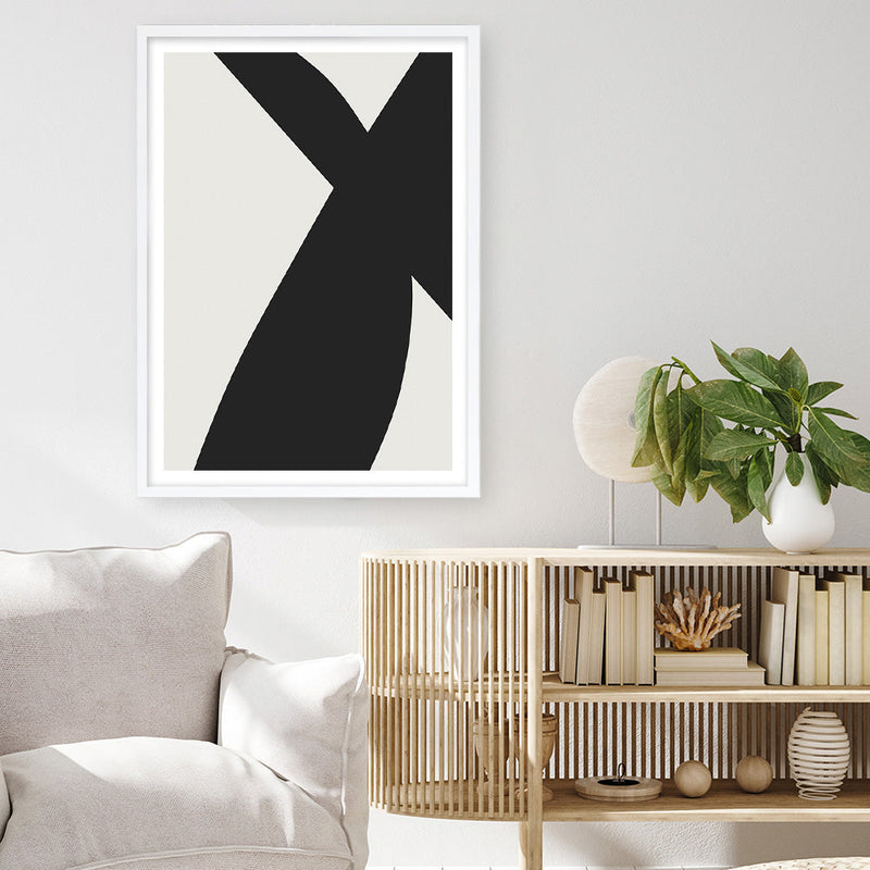 Shop Minimal Black 2 Art Print a painted abstract themed wall art print from The Print Emporium wall artwork collection - Buy Australian made fine art painting style poster and framed prints for the home and your interior decor room, TPE-DH-186-AP