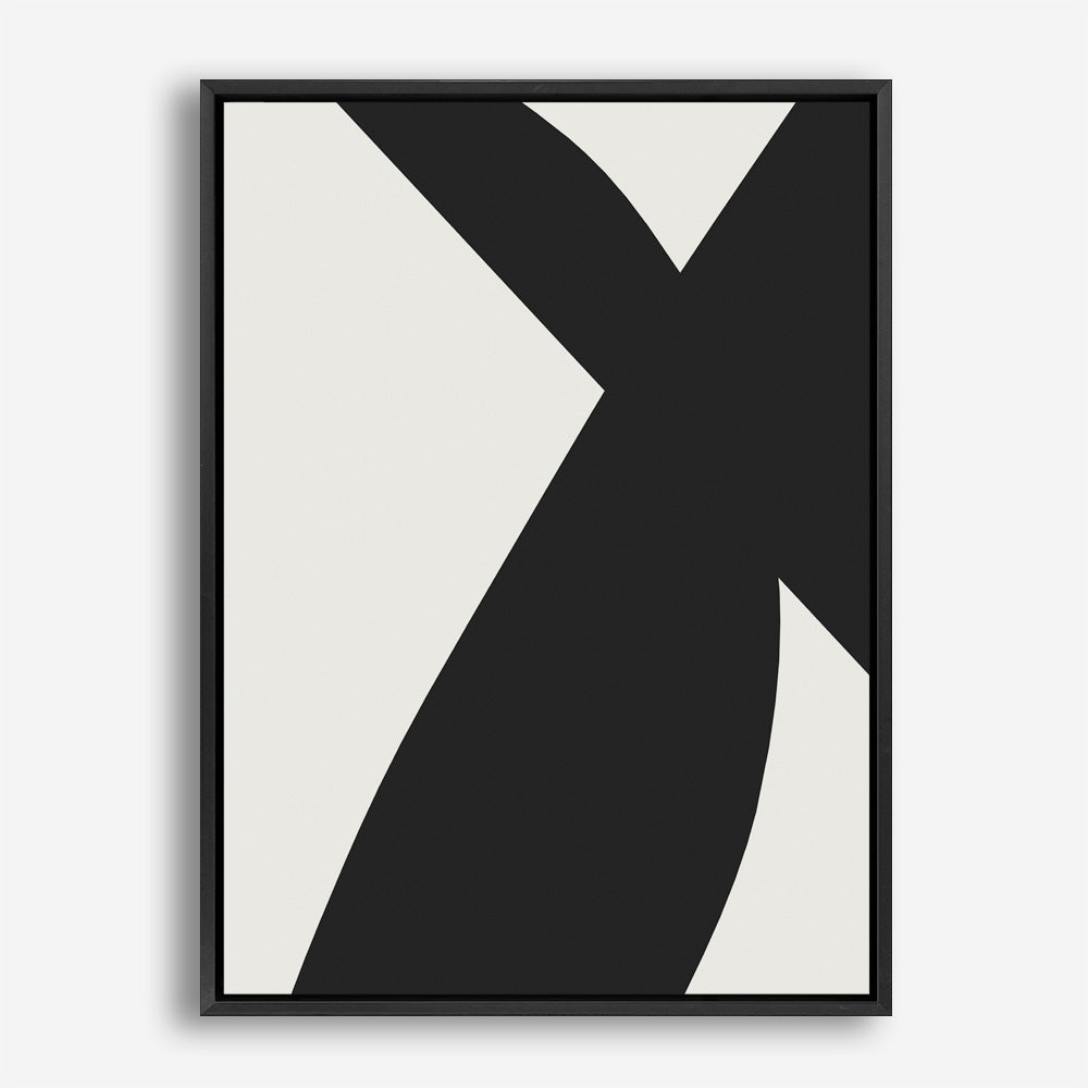 Shop Minimal Black 2 Canvas Print a painted abstract themed framed canvas wall art print from The Print Emporium artwork collection - Buy Australian made fine art painting style stretched canvas prints for the home and your interior decor space, TPE-DH-186-CA-35X46-NF