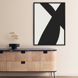 Shop Minimal Black 2 Canvas Print a painted abstract themed framed canvas wall art print from The Print Emporium artwork collection - Buy Australian made fine art painting style stretched canvas prints for the home and your interior decor space, TPE-DH-186-CA-35X46-NF
