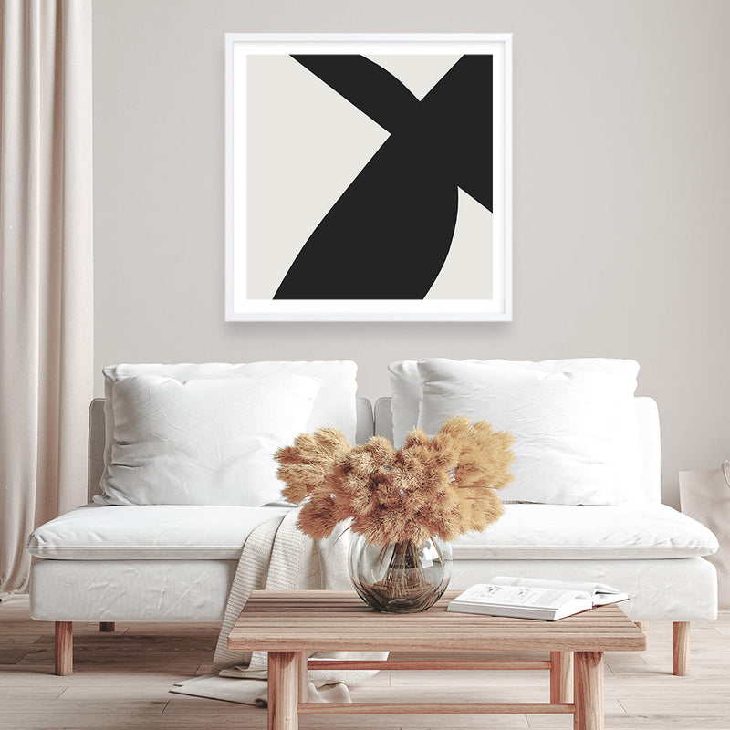 Shop Minimal Black 2 (Square) Art Print a painted abstract themed wall art print from The Print Emporium wall artwork collection - Buy Australian made fine art painting style poster and framed prints for the home and your interior decor room, TPE-DH-334-AP