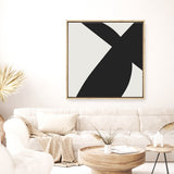 Shop Minimal Black 2 (Square) Canvas Print a painted abstract themed framed canvas wall art print from The Print Emporium artwork collection - Buy Australian made fine art painting style stretched canvas prints for the home and your interior decor space, TPE-DH-334-CA-40X40-NF