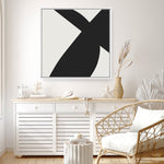 Shop Minimal Black 2 (Square) Canvas Print a painted abstract themed framed canvas wall art print from The Print Emporium artwork collection - Buy Australian made fine art painting style stretched canvas prints for the home and your interior decor space, TPE-DH-334-CA-40X40-NF