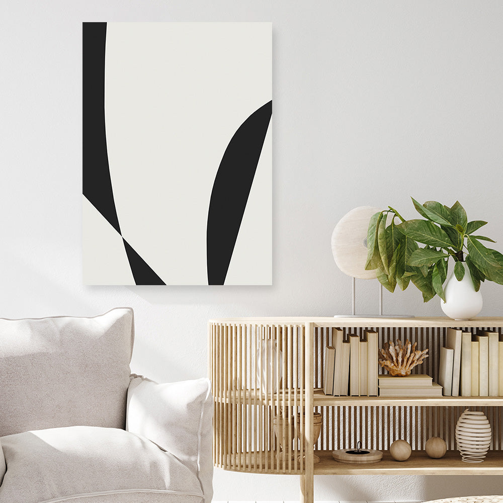 Shop Minimal Black 3 Canvas Print a painted abstract themed framed canvas wall art print from The Print Emporium artwork collection - Buy Australian made fine art painting style stretched canvas prints for the home and your interior decor space, TPE-DH-187-CA-35X46-NF