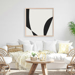 Shop Minimal Black 3 (Square) Art Print a painted abstract themed wall art print from The Print Emporium wall artwork collection - Buy Australian made fine art painting style poster and framed prints for the home and your interior decor room, TPE-DH-335-AP