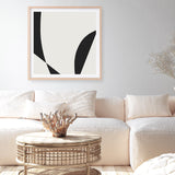 Shop Minimal Black 3 (Square) Art Print a painted abstract themed wall art print from The Print Emporium wall artwork collection - Buy Australian made fine art painting style poster and framed prints for the home and your interior decor room, TPE-DH-335-AP