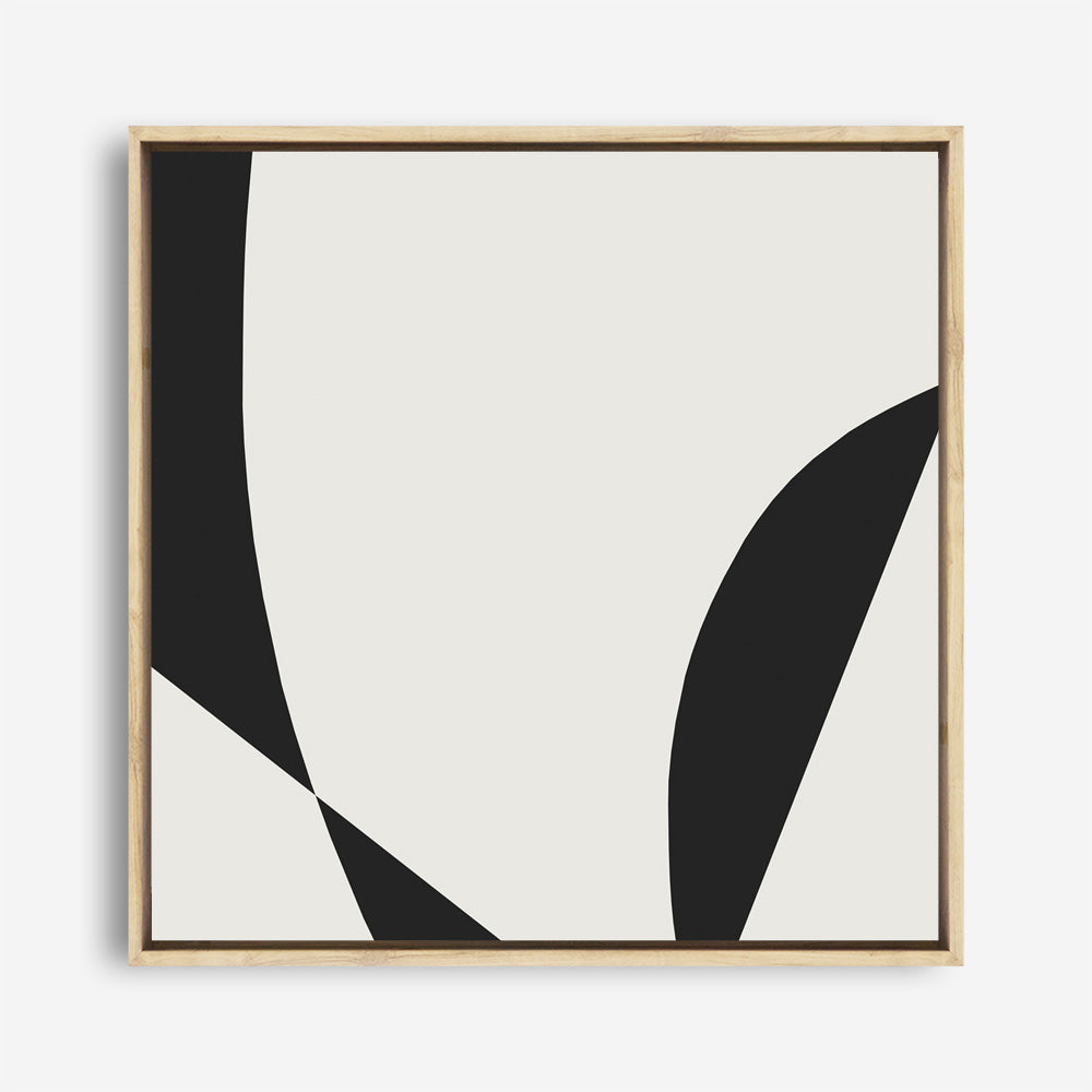 Shop Minimal Black 3 (Square) Canvas Print a painted abstract themed framed canvas wall art print from The Print Emporium artwork collection - Buy Australian made fine art painting style stretched canvas prints for the home and your interior decor space, TPE-DH-335-CA-40X40-NF