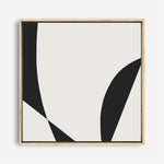 Shop Minimal Black 3 (Square) Canvas Print a painted abstract themed framed canvas wall art print from The Print Emporium artwork collection - Buy Australian made fine art painting style stretched canvas prints for the home and your interior decor space, TPE-DH-335-CA-40X40-NF