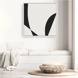 Shop Minimal Black 3 (Square) Canvas Print a painted abstract themed framed canvas wall art print from The Print Emporium artwork collection - Buy Australian made fine art painting style stretched canvas prints for the home and your interior decor space, TPE-DH-335-CA-40X40-NF