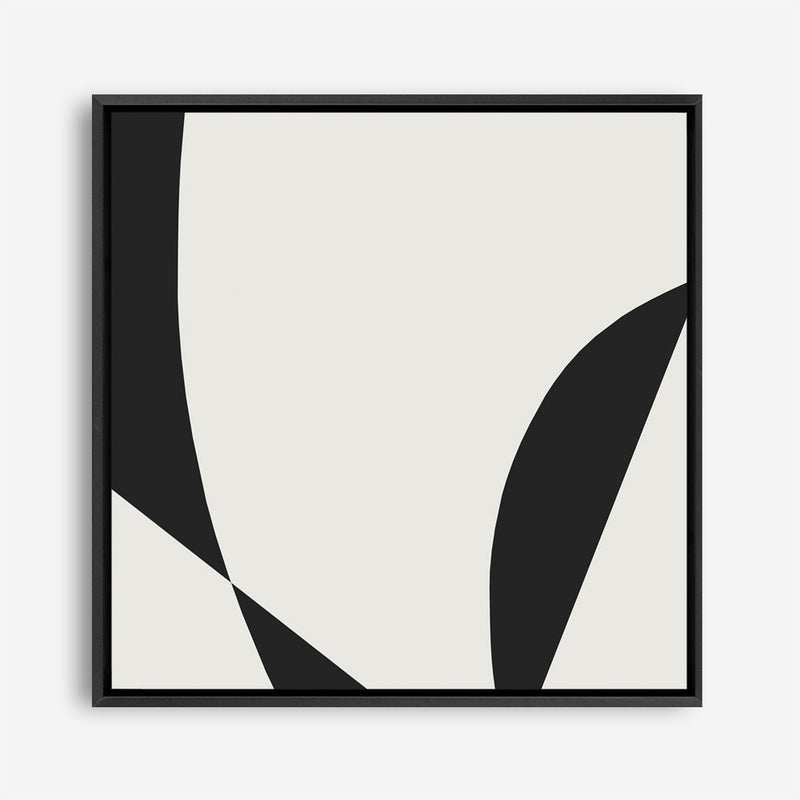 Shop Minimal Black 3 (Square) Canvas Print a painted abstract themed framed canvas wall art print from The Print Emporium artwork collection - Buy Australian made fine art painting style stretched canvas prints for the home and your interior decor space, TPE-DH-335-CA-40X40-NF