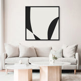 Shop Minimal Black 3 (Square) Canvas Print a painted abstract themed framed canvas wall art print from The Print Emporium artwork collection - Buy Australian made fine art painting style stretched canvas prints for the home and your interior decor space, TPE-DH-335-CA-40X40-NF