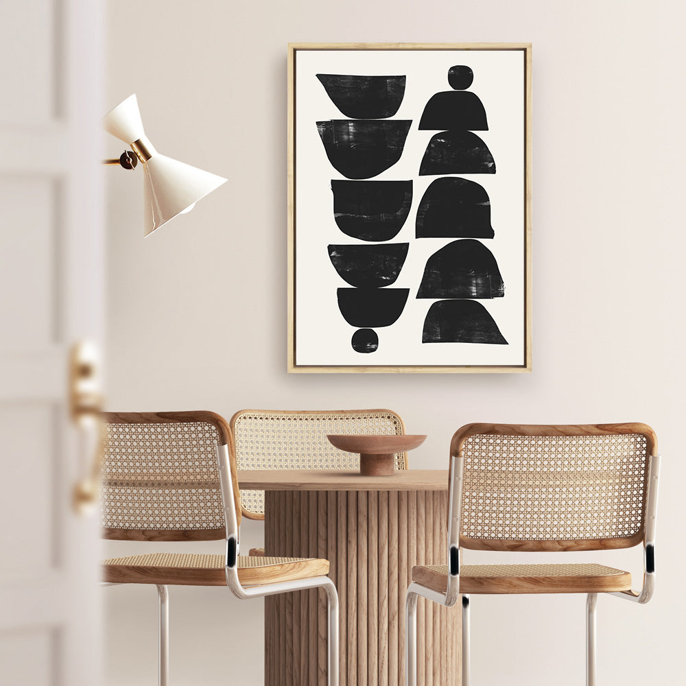 Shop Minimal Plant Canvas Print a painted abstract themed framed canvas wall art print from The Print Emporium artwork collection - Buy Australian made fine art painting style stretched canvas prints for the home and your interior decor space, TPE-DH-071-CA-35X46-NF