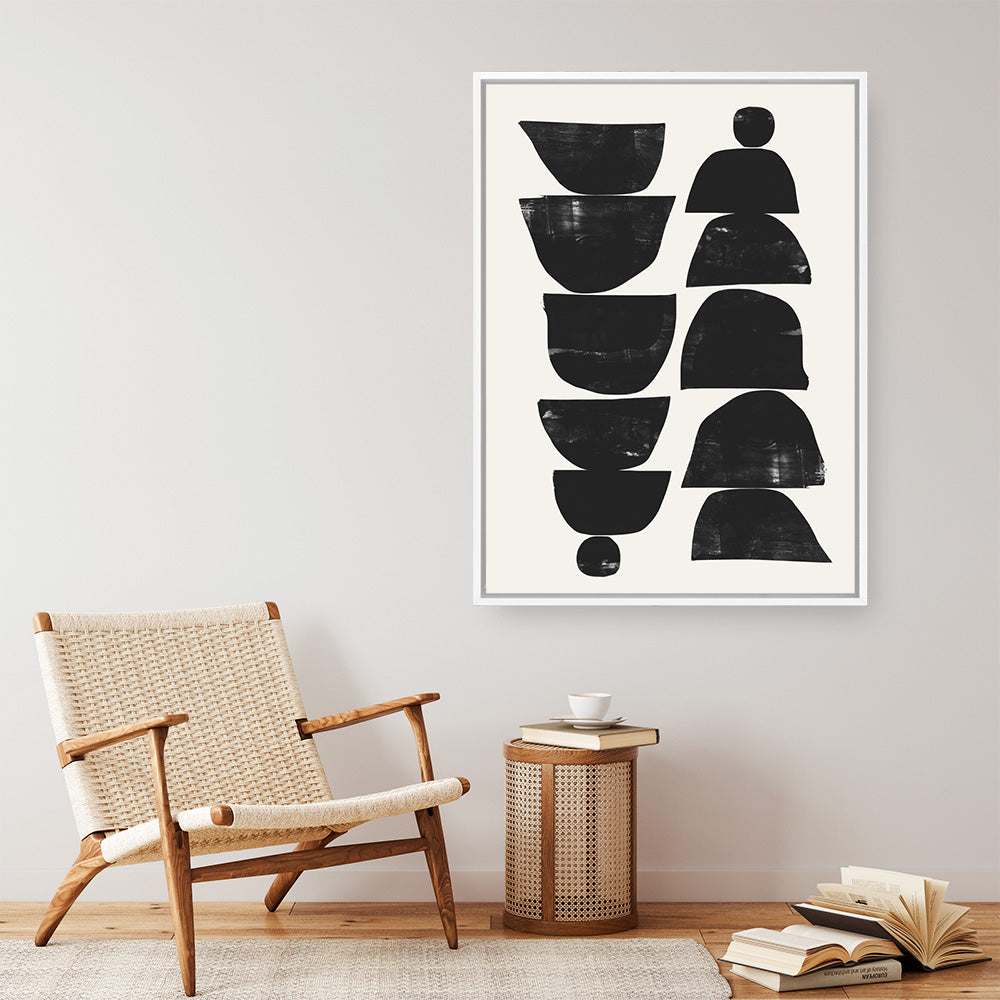 Shop Minimal Plant Canvas Print a painted abstract themed framed canvas wall art print from The Print Emporium artwork collection - Buy Australian made fine art painting style stretched canvas prints for the home and your interior decor space, TPE-DH-071-CA-35X46-NF