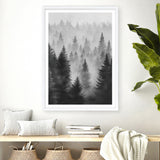 Shop Misty Forest Art Print a painted style wall art print from The Print Emporium wall artwork collection - Buy Australian made fine art painting style poster and framed prints for the home and your interior decor room, TPE-188-AP