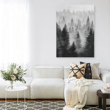 Shop Misty Forest Canvas Print a painted style framed canvas wall art print from The Print Emporium artwork collection - Buy Australian made fine art painting style stretched canvas prints for the home and your interior decor space, TPE-188-CA-35X46-NF