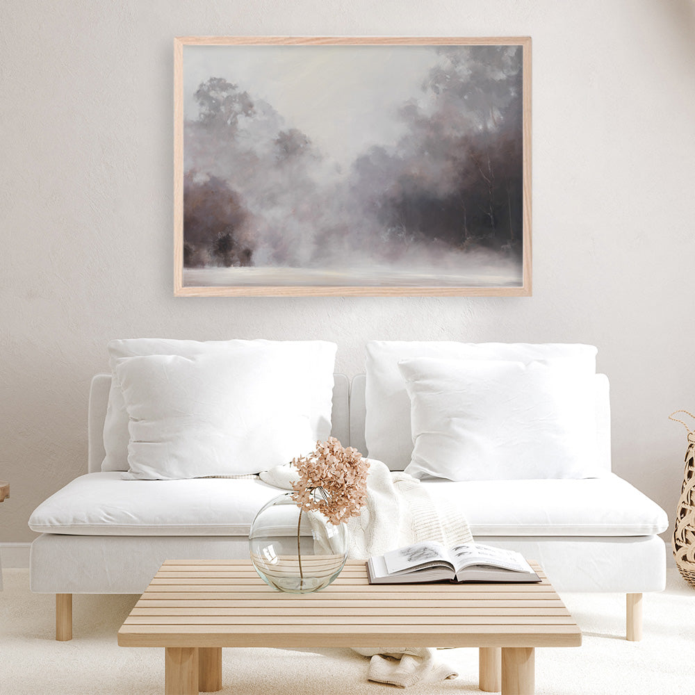 Shop Misty Morning Art Print a painted style wall art print from The Print Emporium wall artwork collection - Buy Australian made fine art painting style poster and framed prints for the home and your interior decor room, TPE-415-AP