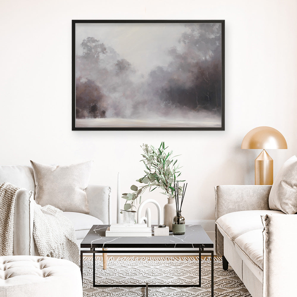 Shop Misty Morning Art Print a painted style wall art print from The Print Emporium wall artwork collection - Buy Australian made fine art painting style poster and framed prints for the home and your interior decor room, TPE-415-AP