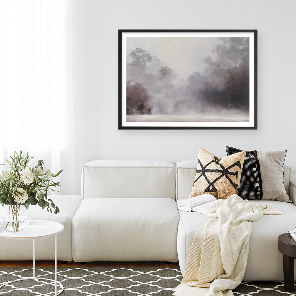 Shop Misty Morning Art Print a painted style wall art print from The Print Emporium wall artwork collection - Buy Australian made fine art painting style poster and framed prints for the home and your interior decor room, TPE-415-AP