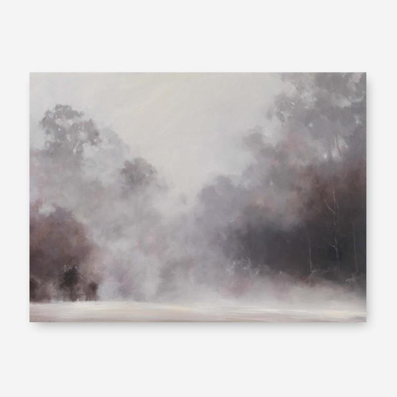 Shop Misty Morning Canvas Print a painted style framed canvas wall art print from The Print Emporium artwork collection - Buy Australian made fine art painting style stretched canvas prints for the home and your interior decor space, TPE-415-CA-35X46-NF