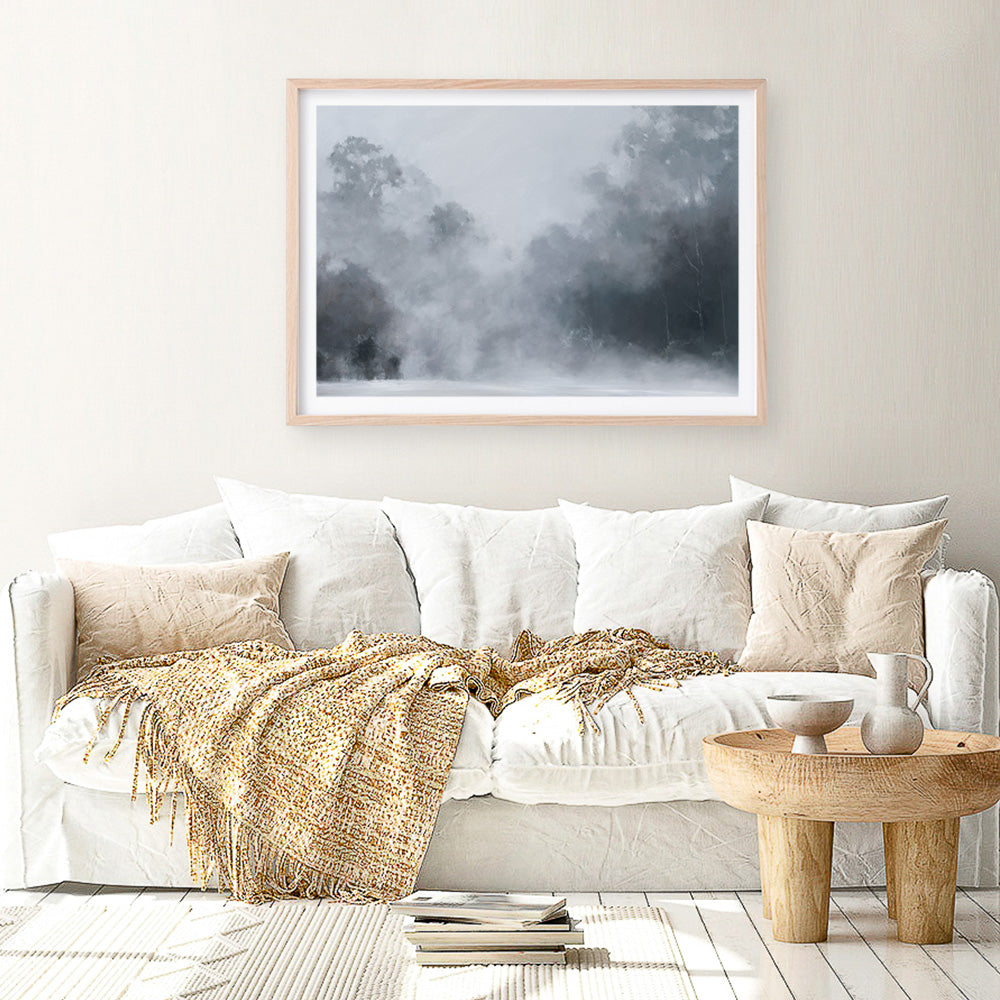 Shop Misty Morning II Art Print a painted style wall art print from The Print Emporium wall artwork collection - Buy Australian made fine art painting style poster and framed prints for the home and your interior decor room, TPE-424-AP