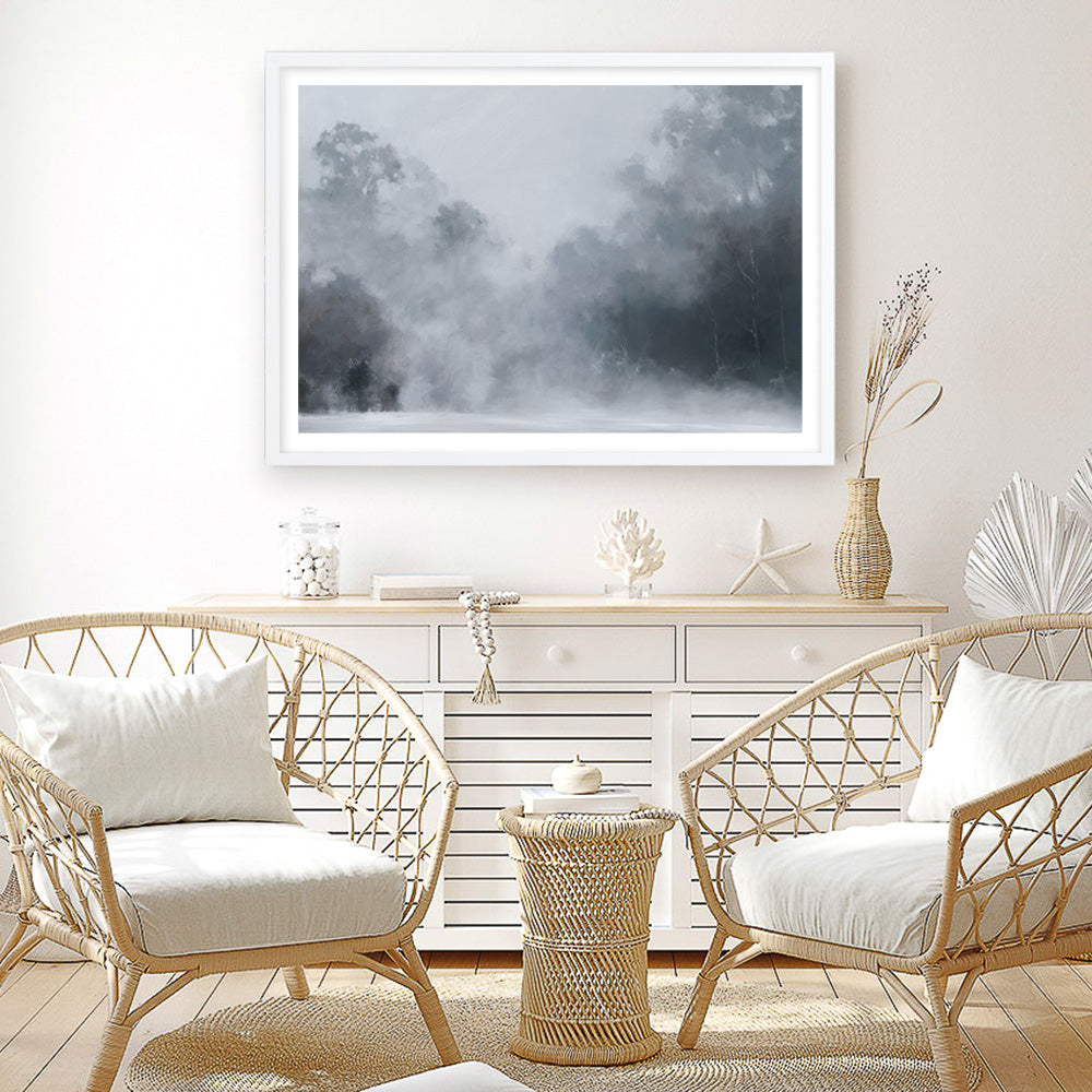 Shop Misty Morning II Art Print a painted style wall art print from The Print Emporium wall artwork collection - Buy Australian made fine art painting style poster and framed prints for the home and your interior decor room, TPE-424-AP