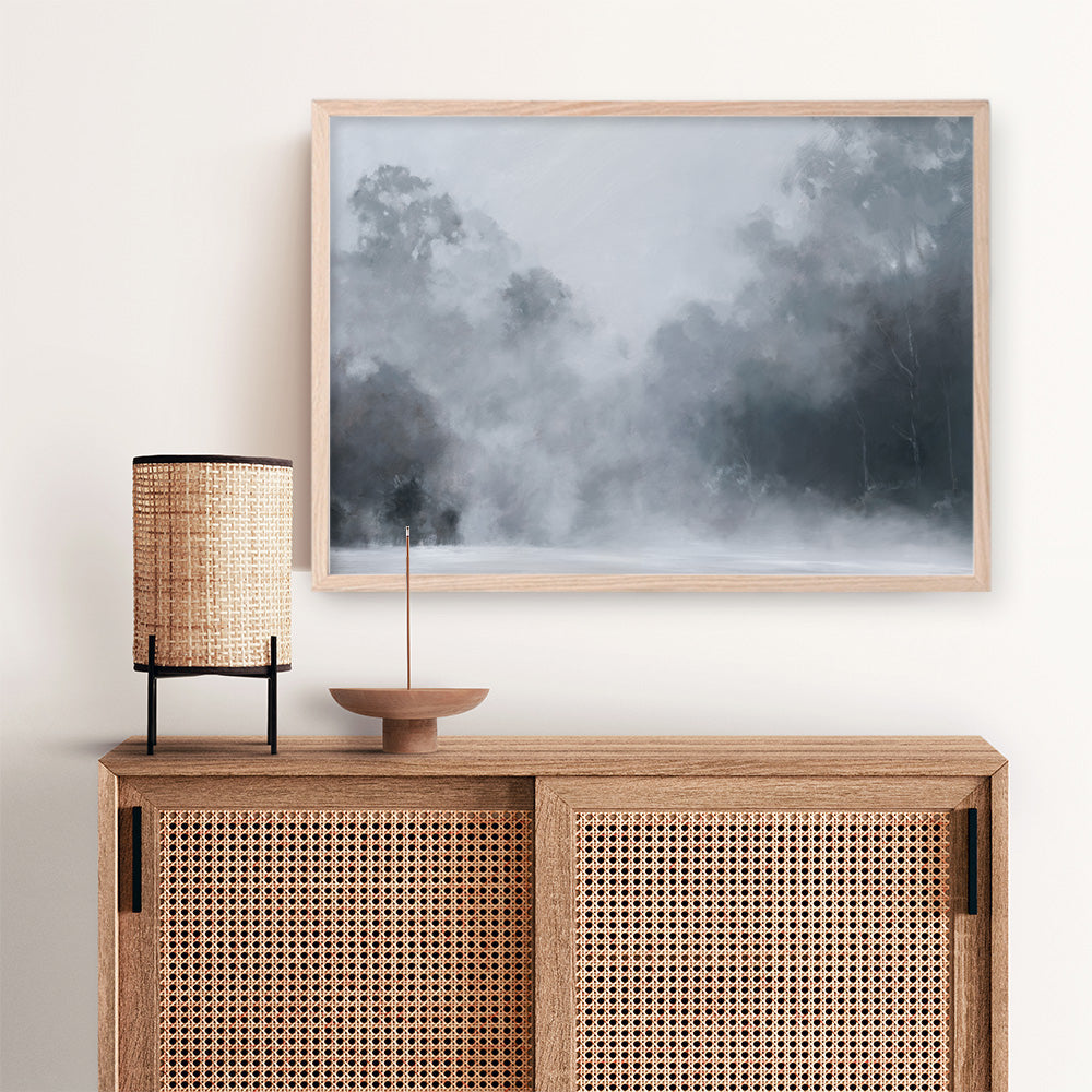 Shop Misty Morning II Art Print a painted style wall art print from The Print Emporium wall artwork collection - Buy Australian made fine art painting style poster and framed prints for the home and your interior decor room, TPE-424-AP