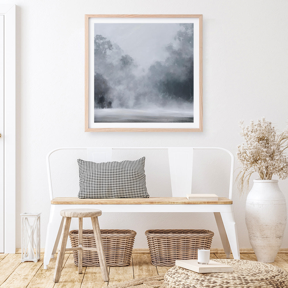 Shop Misty Morning II (Square) Art Print a painted style wall art print from The Print Emporium wall artwork collection - Buy Australian made fine art painting style poster and framed prints for the home and your interior decor room, TPE-423-AP