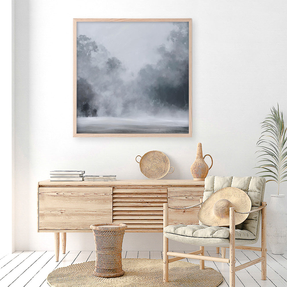 Shop Misty Morning II (Square) Art Print a painted style wall art print from The Print Emporium wall artwork collection - Buy Australian made fine art painting style poster and framed prints for the home and your interior decor room, TPE-423-AP