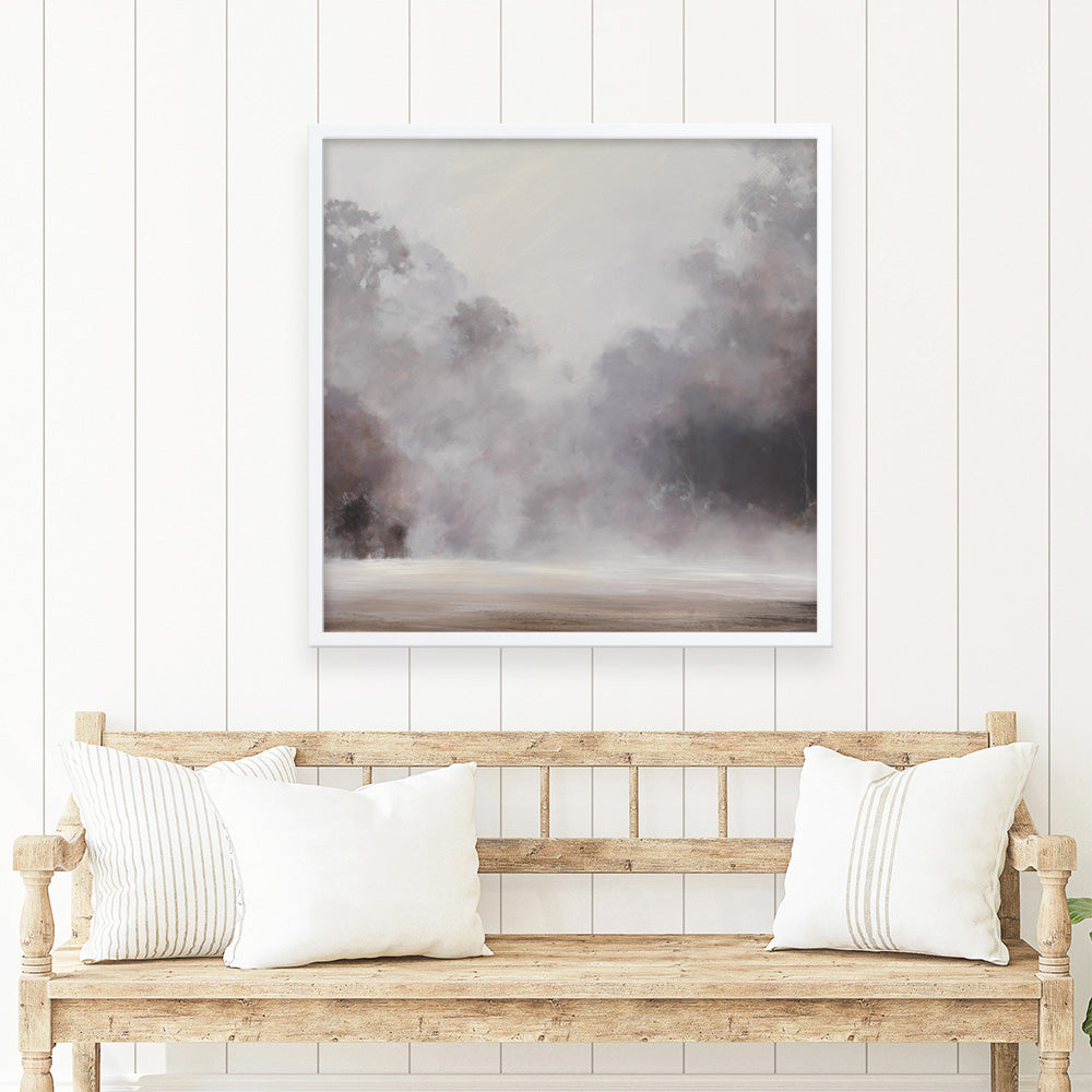 Shop Misty Morning (Square) Art Print a painted style wall art print from The Print Emporium wall artwork collection - Buy Australian made fine art painting style poster and framed prints for the home and your interior decor room, TPE-416-AP