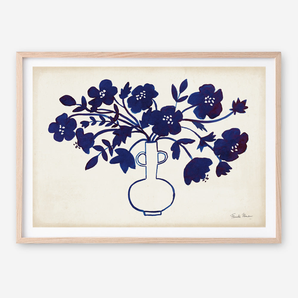 Shop Modern Blue I Art Print a floral themed painted wall art print from The Print Emporium wall artwork collection - Buy Australian made fine art painting style poster and framed prints for the home and your interior decor room, TPE-WA-74160-AP