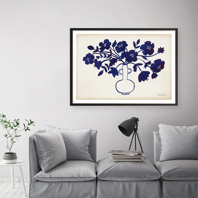 Shop Modern Blue I Art Print a floral themed painted wall art print from The Print Emporium wall artwork collection - Buy Australian made fine art painting style poster and framed prints for the home and your interior decor room, TPE-WA-74160-AP