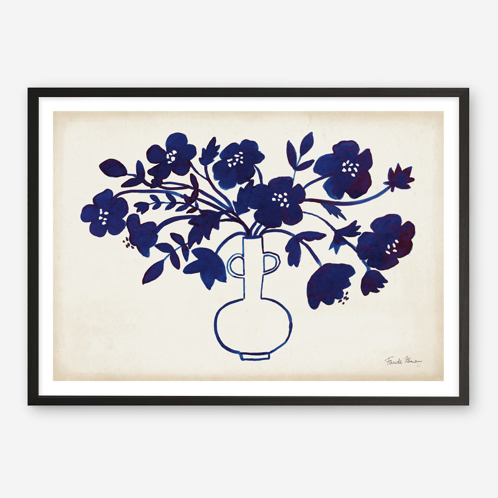 Shop Modern Blue I Art Print a floral themed painted wall art print from The Print Emporium wall artwork collection - Buy Australian made fine art painting style poster and framed prints for the home and your interior decor room, TPE-WA-74160-AP