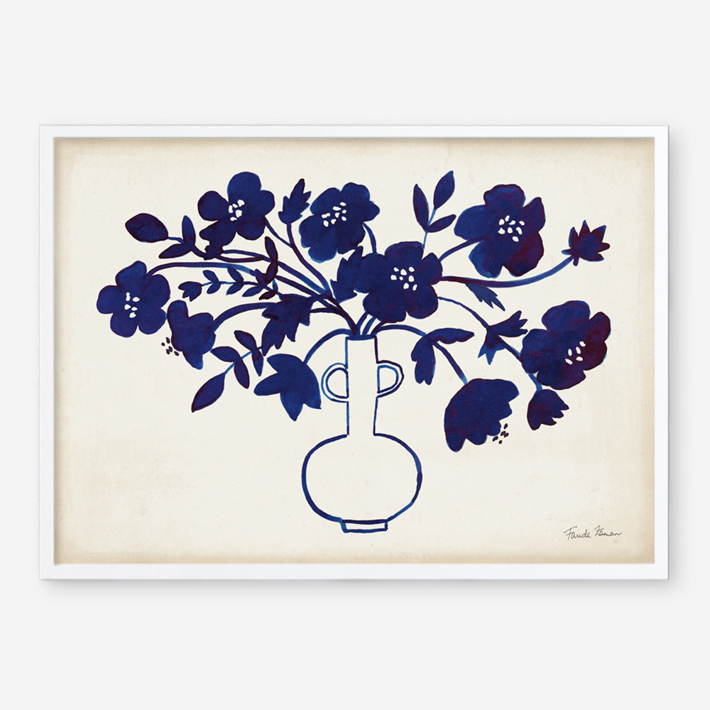 Shop Modern Blue I Art Print a floral themed painted wall art print from The Print Emporium wall artwork collection - Buy Australian made fine art painting style poster and framed prints for the home and your interior decor room, TPE-WA-74160-AP