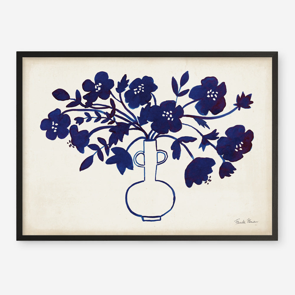 Shop Modern Blue I Art Print a floral themed painted wall art print from The Print Emporium wall artwork collection - Buy Australian made fine art painting style poster and framed prints for the home and your interior decor room, TPE-WA-74160-AP