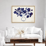 Shop Modern Blue I Canvas Print a floral themed painted framed canvas wall art print from The Print Emporium artwork collection - Buy Australian made fine art painting style stretched canvas prints for the home and your interior decor space, TPE-WA-74160-CA-35X46-NF