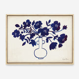 Shop Modern Blue I Canvas Print a floral themed painted framed canvas wall art print from The Print Emporium artwork collection - Buy Australian made fine art painting style stretched canvas prints for the home and your interior decor space, TPE-WA-74160-CA-35X46-NF