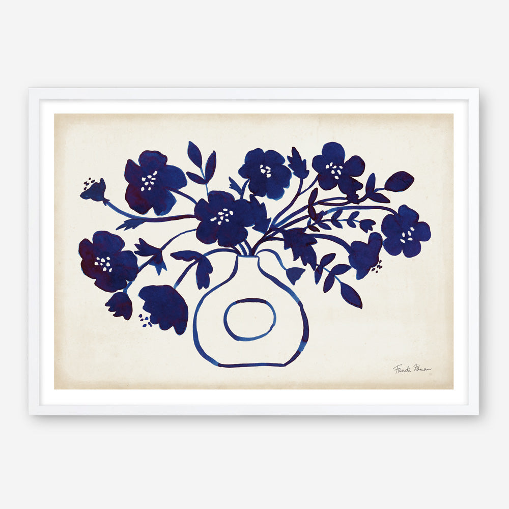 Shop Modern Blue II Art Print a floral themed painted wall art print from The Print Emporium wall artwork collection - Buy Australian made fine art painting style poster and framed prints for the home and your interior decor room, TPE-WA-74161-AP