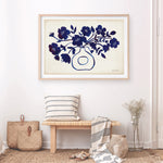 Shop Modern Blue II Art Print a floral themed painted wall art print from The Print Emporium wall artwork collection - Buy Australian made fine art painting style poster and framed prints for the home and your interior decor room, TPE-WA-74161-AP