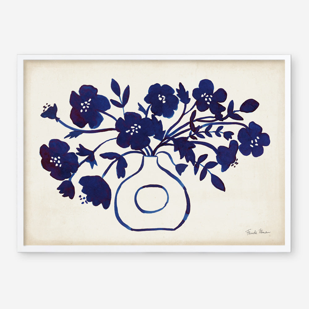 Shop Modern Blue II Art Print a floral themed painted wall art print from The Print Emporium wall artwork collection - Buy Australian made fine art painting style poster and framed prints for the home and your interior decor room, TPE-WA-74161-AP