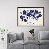 Shop Modern Blue II Art Print a floral themed painted wall art print from The Print Emporium wall artwork collection - Buy Australian made fine art painting style poster and framed prints for the home and your interior decor room, TPE-WA-74161-AP