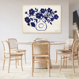 Shop Modern Blue II Canvas Print a floral themed painted framed canvas wall art print from The Print Emporium artwork collection - Buy Australian made fine art painting style stretched canvas prints for the home and your interior decor space, TPE-WA-74161-CA-35X46-NF
