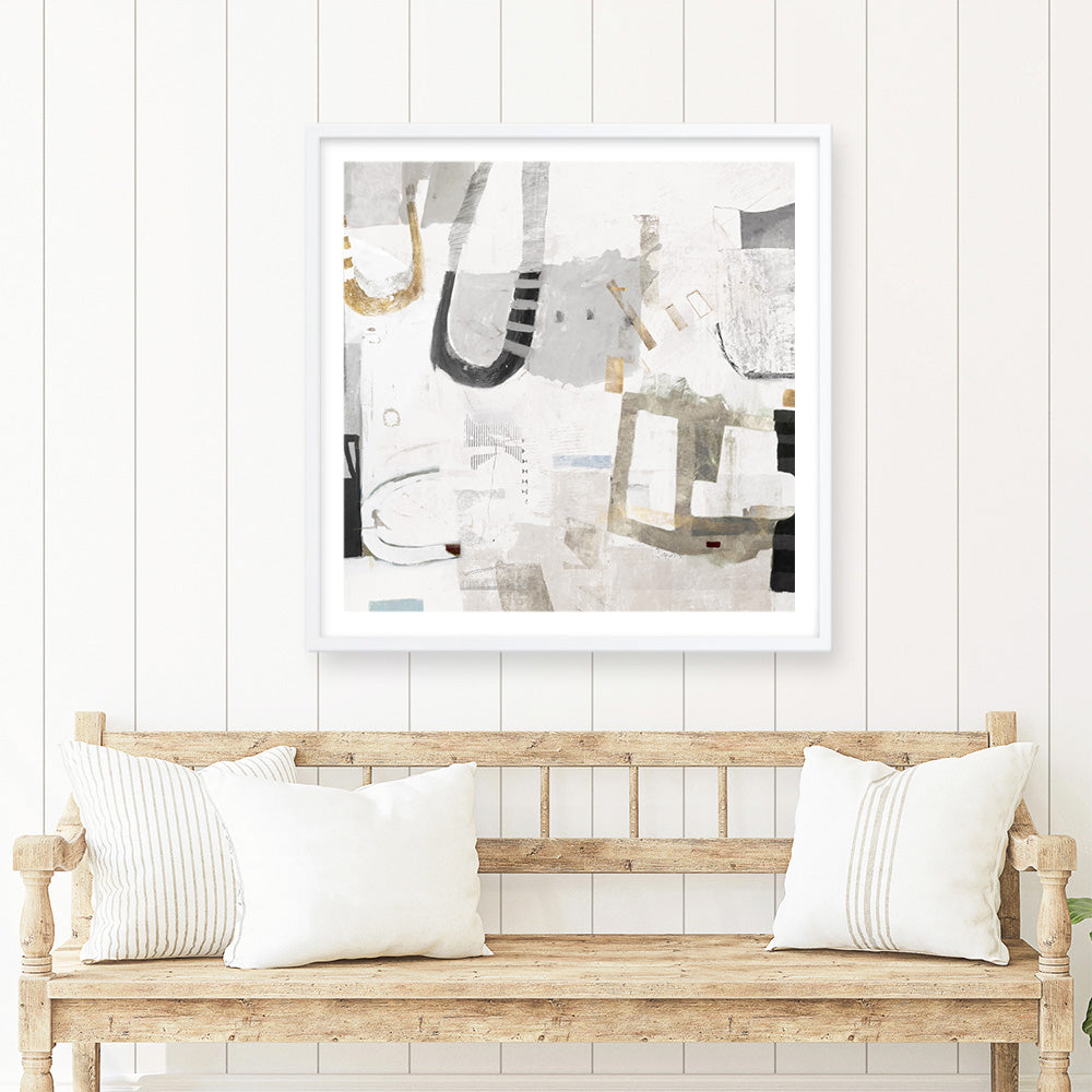 Shop Modern Rhythm (Square) Art Print a painted abstract themed wall art print from The Print Emporium wall artwork collection - Buy Australian made fine art painting style poster and framed prints for the home and your interior decor room, TPE-PC-AH001-AP