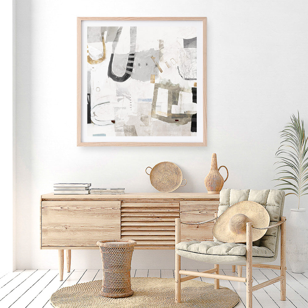 Shop Modern Rhythm (Square) Art Print a painted abstract themed wall art print from The Print Emporium wall artwork collection - Buy Australian made fine art painting style poster and framed prints for the home and your interior decor room, TPE-PC-AH001-AP