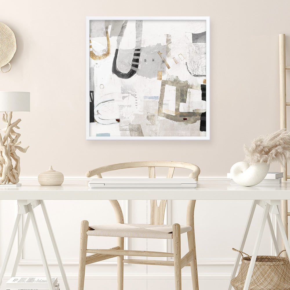 Shop Modern Rhythm (Square) Art Print a painted abstract themed wall art print from The Print Emporium wall artwork collection - Buy Australian made fine art painting style poster and framed prints for the home and your interior decor room, TPE-PC-AH001-AP