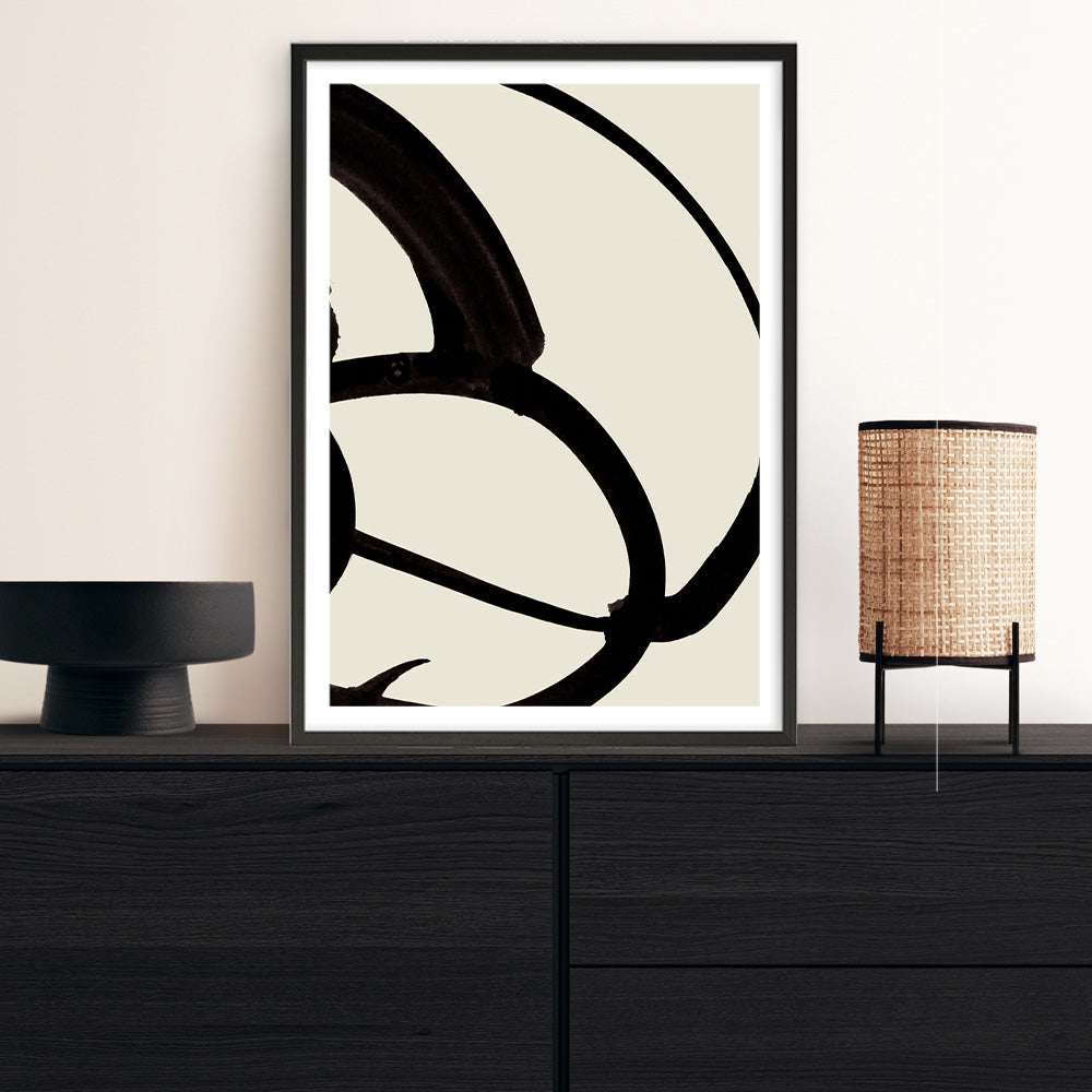 Shop Mono Brush 1 Art Print a painted abstract themed wall art print from The Print Emporium wall artwork collection - Buy Australian made fine art painting style poster and framed prints for the home and your interior decor room, TPE-DH-073-AP