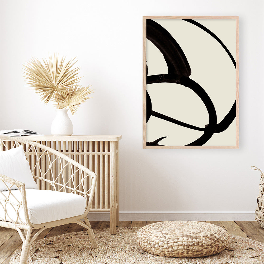 Shop Mono Brush 1 Art Print a painted abstract themed wall art print from The Print Emporium wall artwork collection - Buy Australian made fine art painting style poster and framed prints for the home and your interior decor room, TPE-DH-073-AP