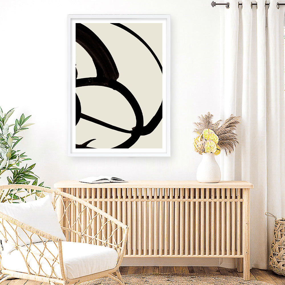 Shop Mono Brush 1 Art Print a painted abstract themed wall art print from The Print Emporium wall artwork collection - Buy Australian made fine art painting style poster and framed prints for the home and your interior decor room, TPE-DH-073-AP