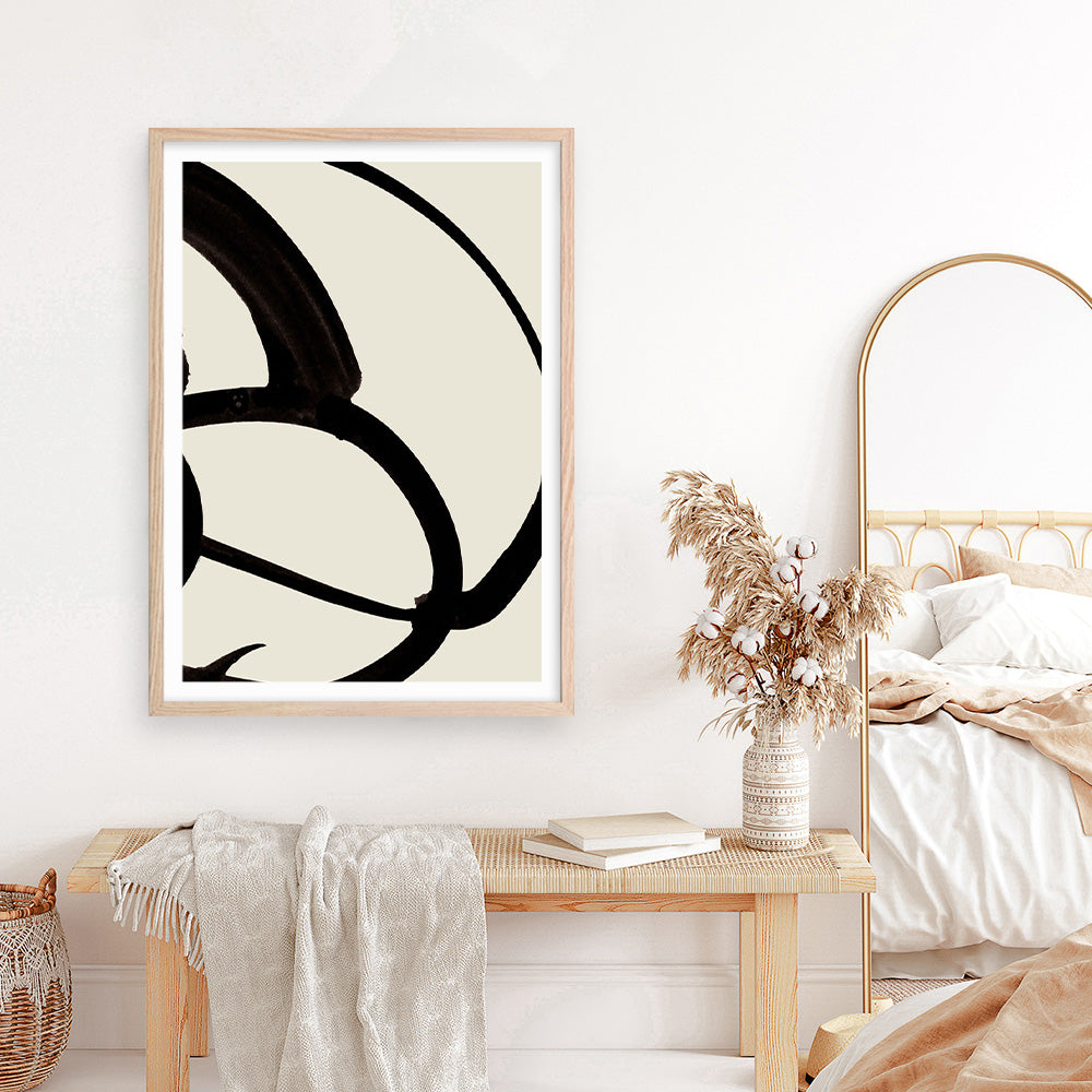 Shop Mono Brush 1 Art Print a painted abstract themed wall art print from The Print Emporium wall artwork collection - Buy Australian made fine art painting style poster and framed prints for the home and your interior decor room, TPE-DH-073-AP